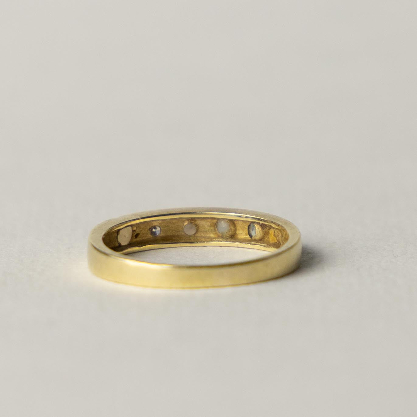 14ct multi gem band ring