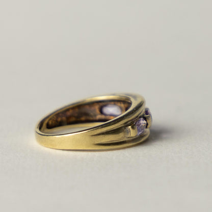 9ct amethyst band ring