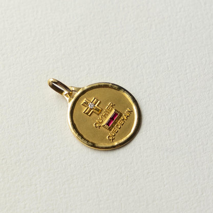 18ct AUGIS love pendant