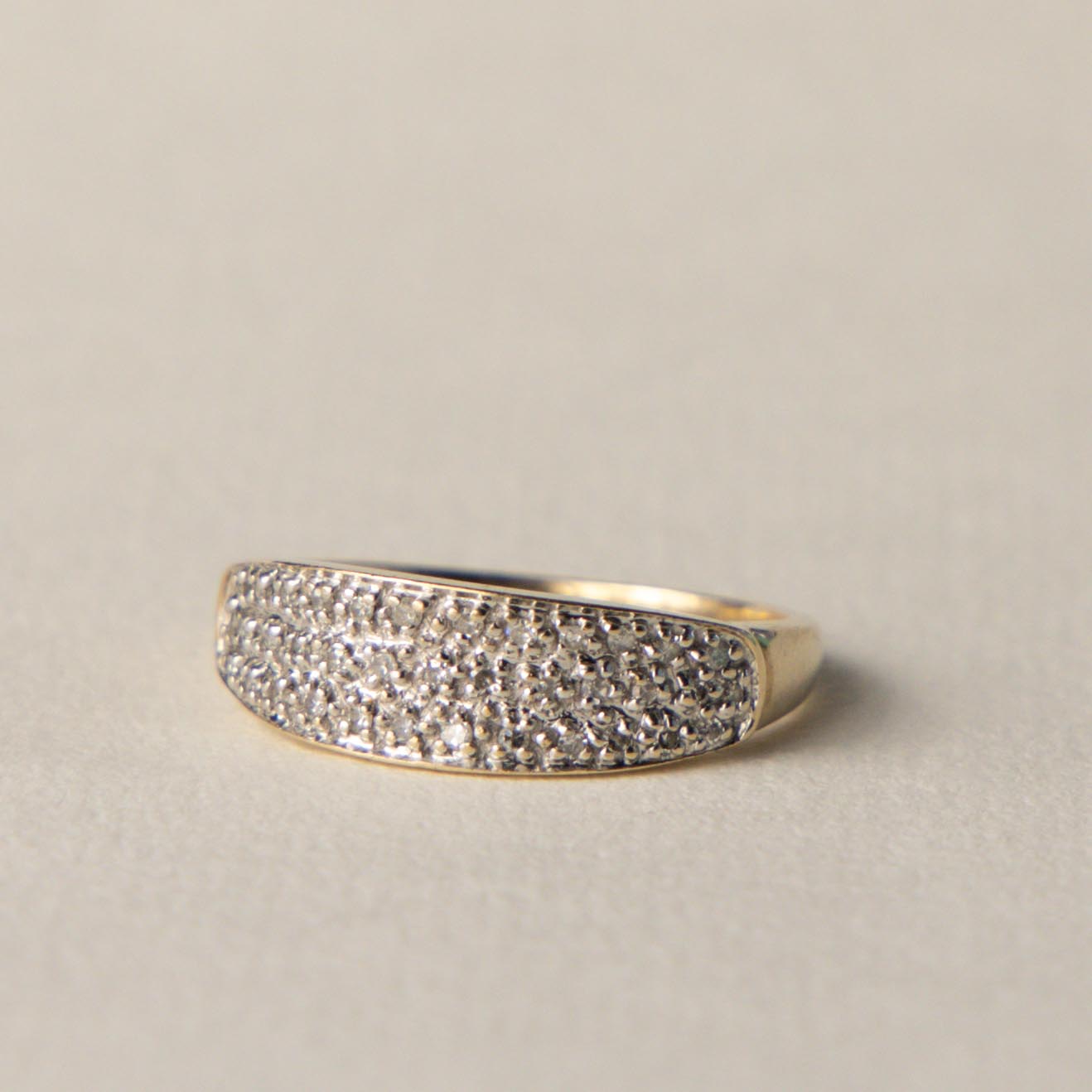 9ct diamond band ring