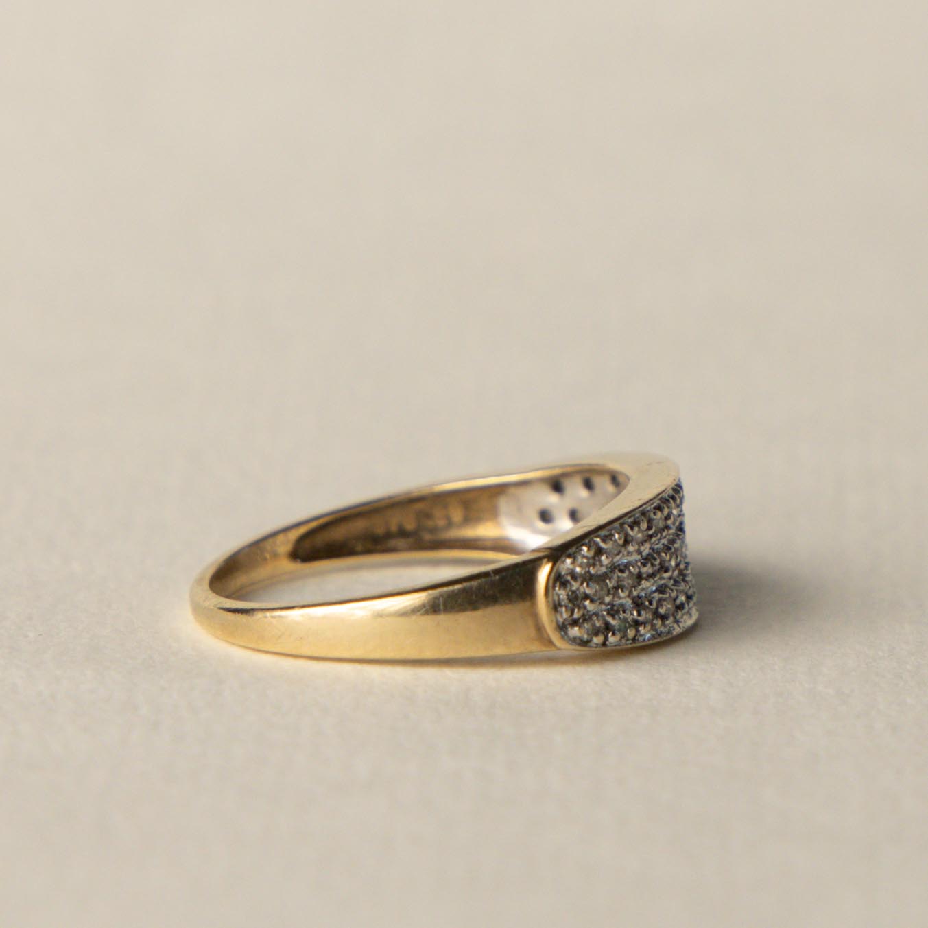 9ct diamond band ring