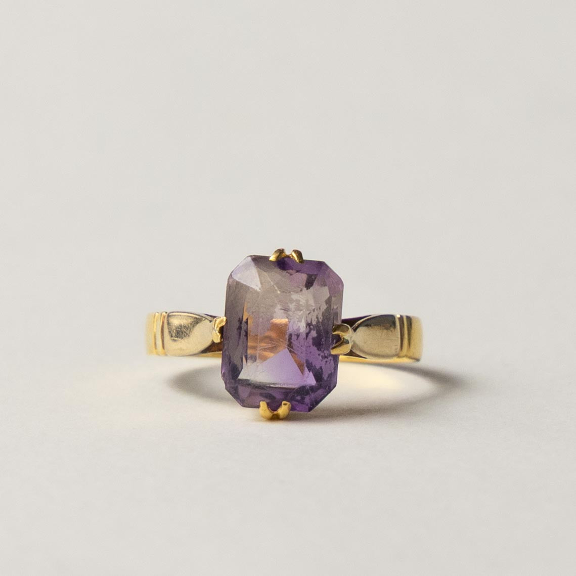 antique 22ct gold ametrine ring