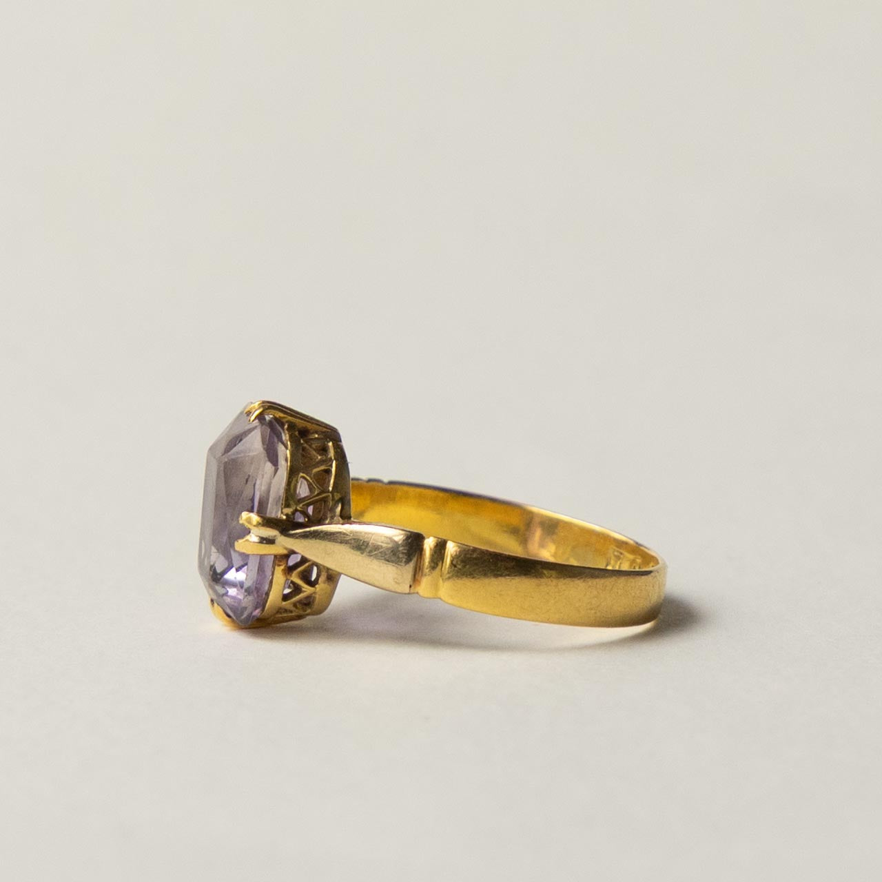 antique 22ct gold ametrine ring
