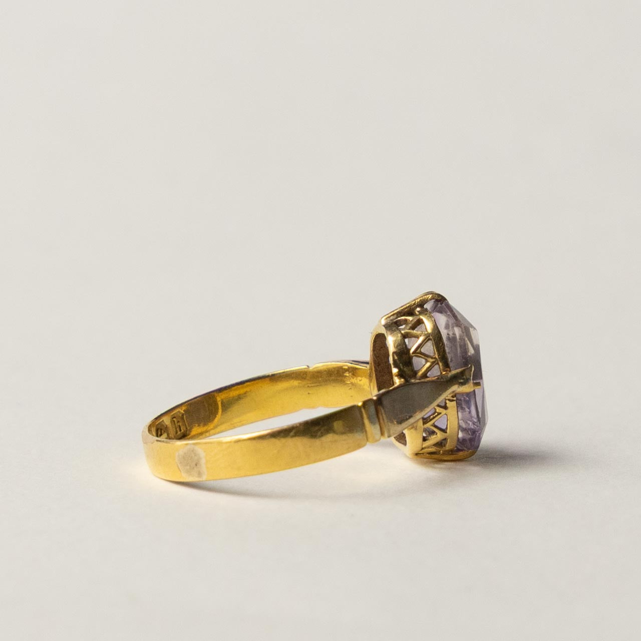 antique 22ct gold ametrine ring