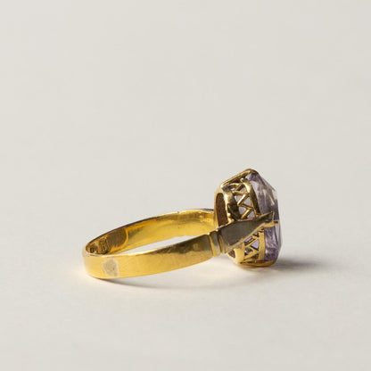 antique 22ct gold ametrine ring