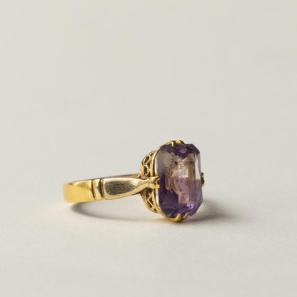 antique 22ct gold ametrine ring
