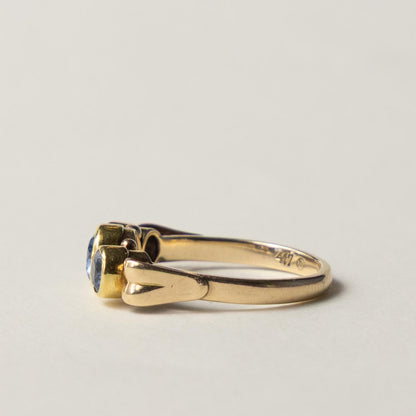 10ct spinel trilogy ring