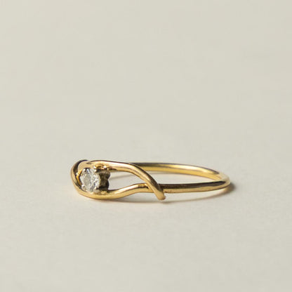 14ct diamond organic ring