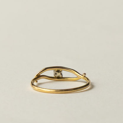 14ct diamond organic ring