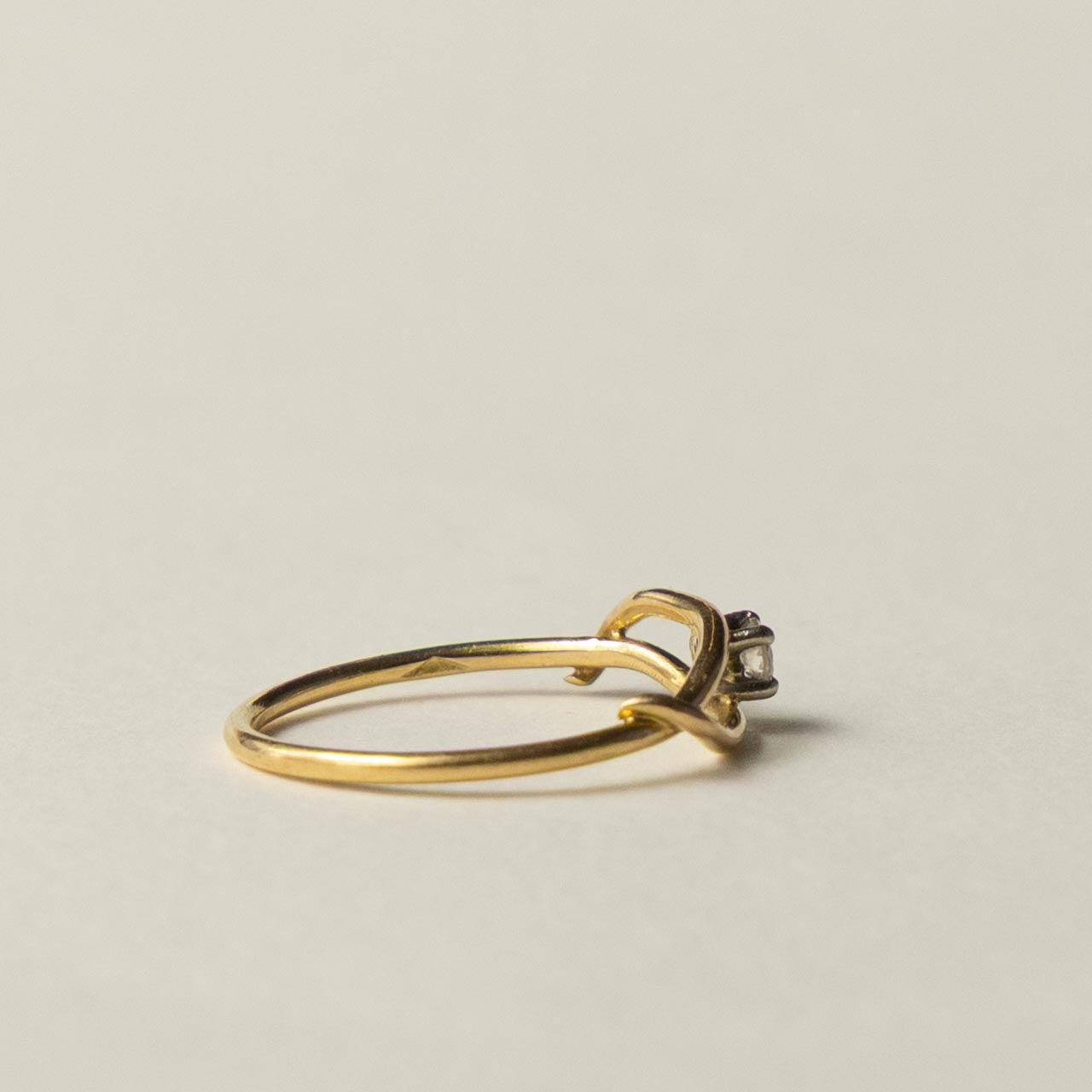 14ct diamond organic ring