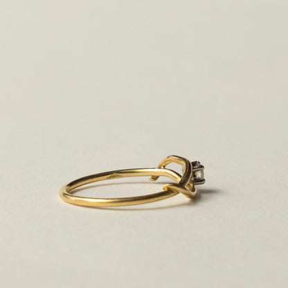 14ct diamond organic ring