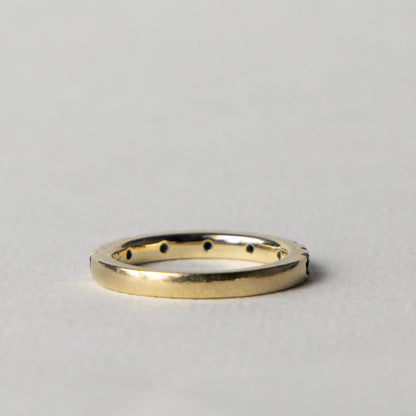 10ct pearl & sapphire ring