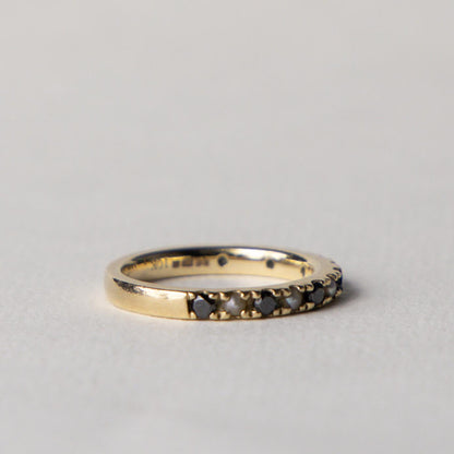 10ct pearl & sapphire ring