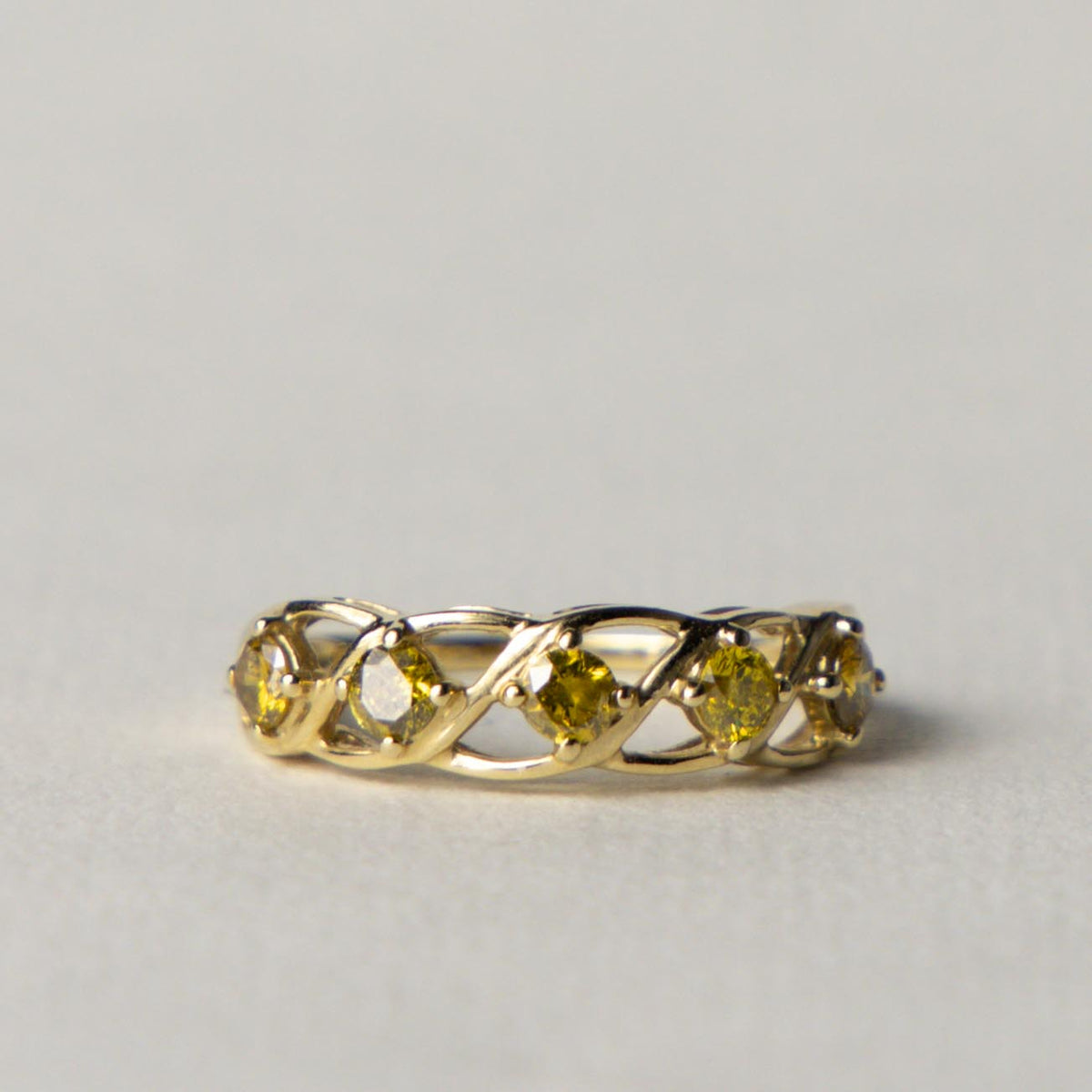 10ct diamond enhanced color ring