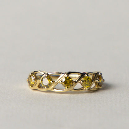 10ct diamond enhanced color ring