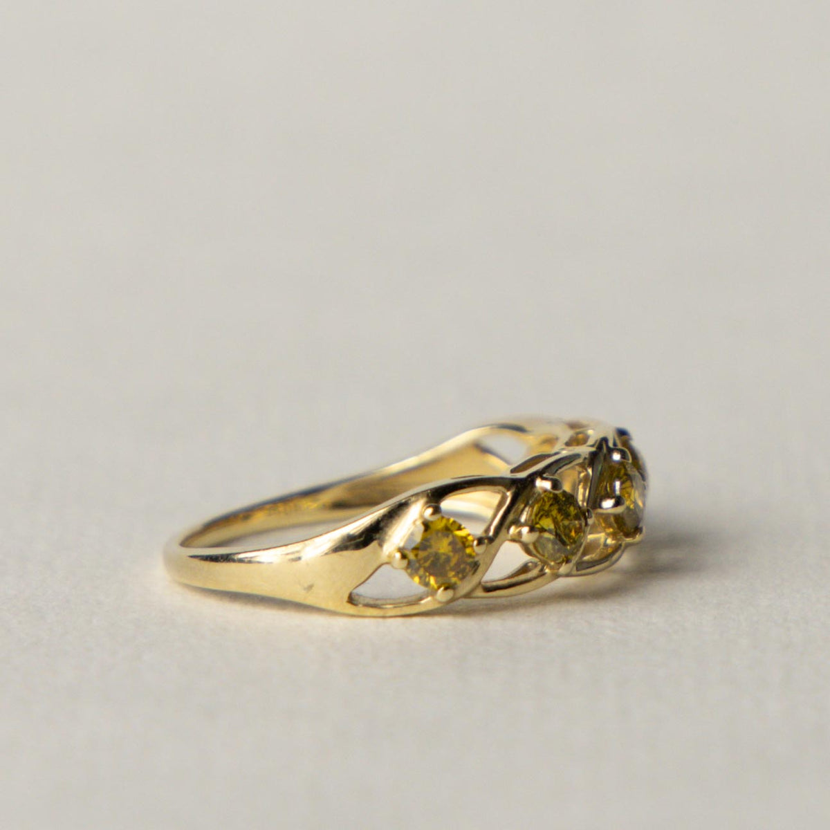 10ct diamond enhanced color ring