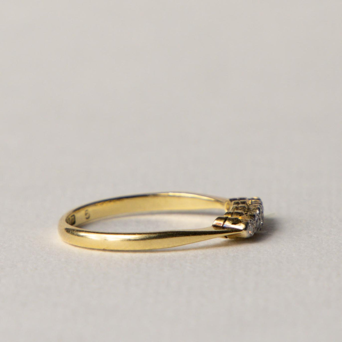 Antique 18ct & platina diamond rose cut