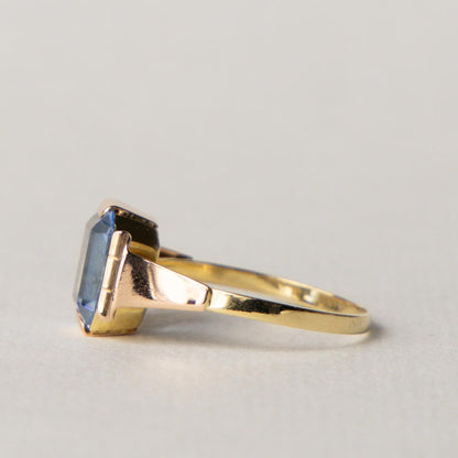 14ct blue topaz Art Deco