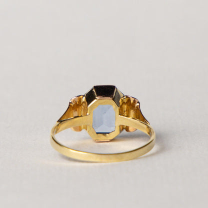 14ct blue topaz Art Deco