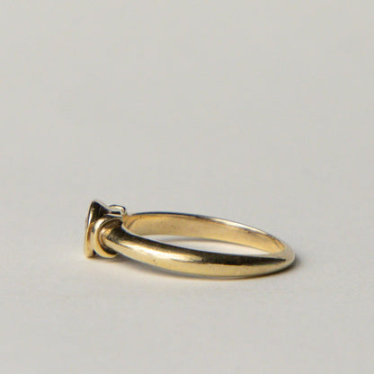 9ct diamond solitaire set ring
