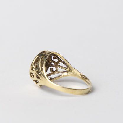 14 carat gold scorpio zodiac sign ring