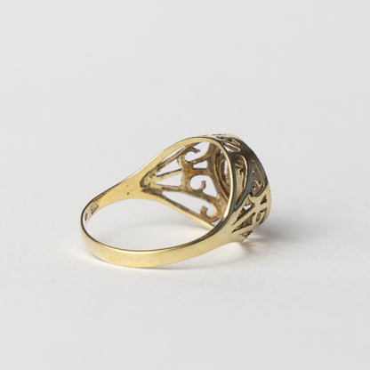 14 carat gold scorpio zodiac sign ring