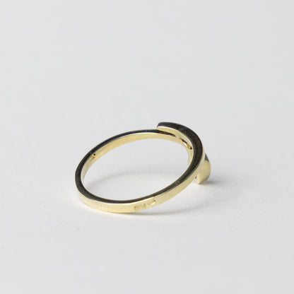 14 carat gold snake ring with diamond