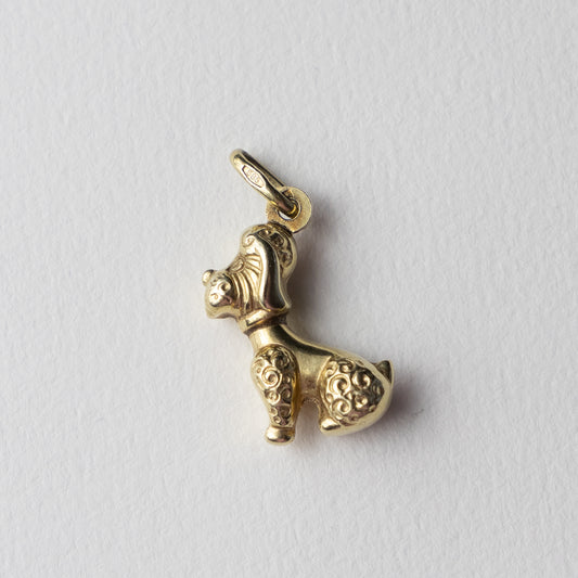 14 carat poodle pendant