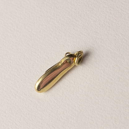 14 carat gold ballerina shoe pendant
