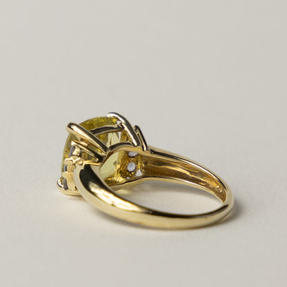 9 carat citrine tanzanite ring
