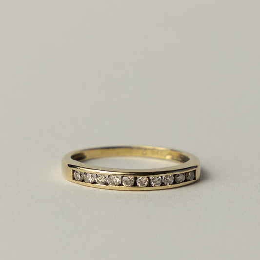 9 carat diamond band ring