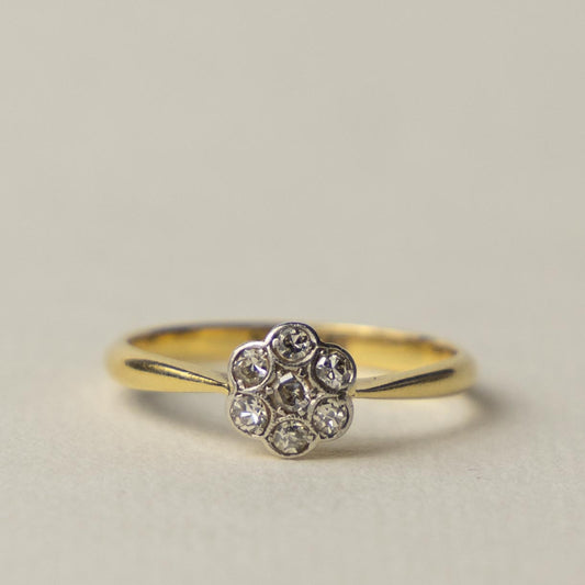 18ct antique Edwardian diamond ring