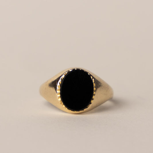 9ct onyx signet
