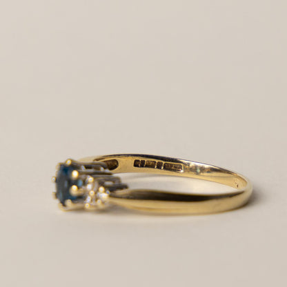 9ct topaz & diamond