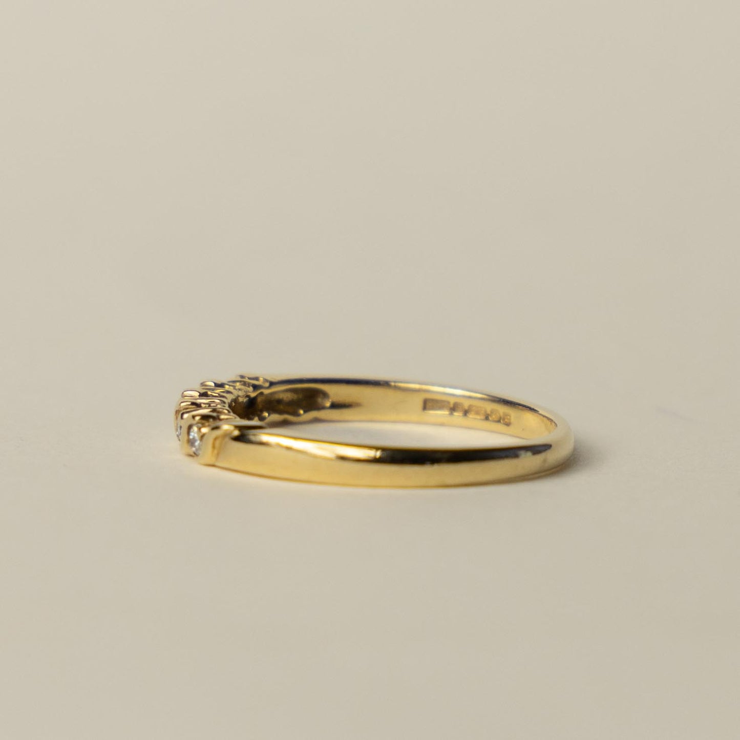 9ct diamond row ring