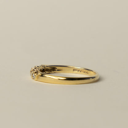 9ct diamond row ring