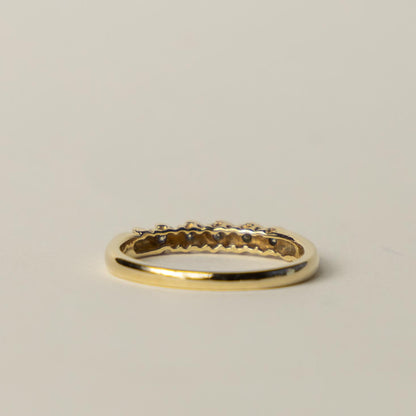 9ct diamond row ring