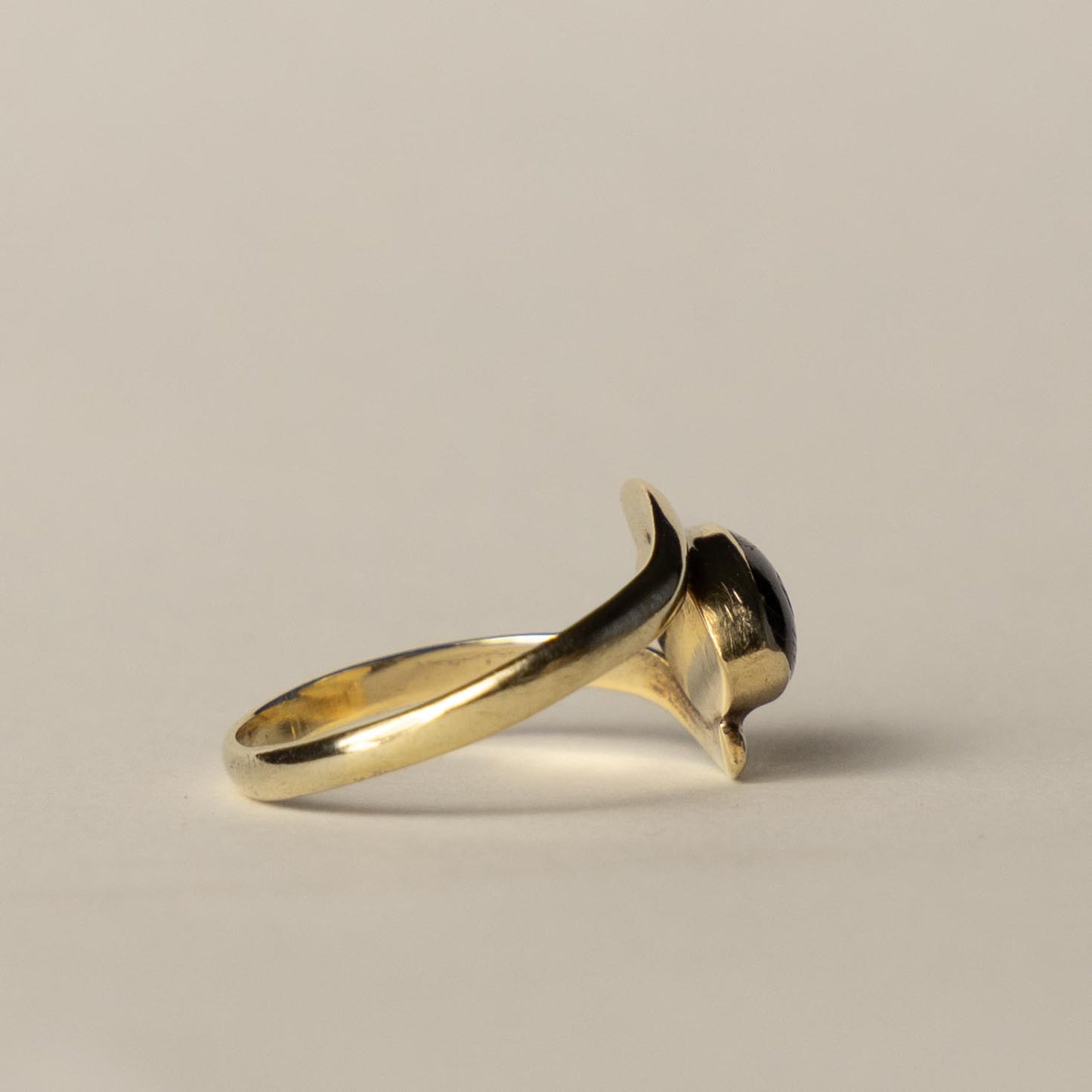9ct fossil wood ring