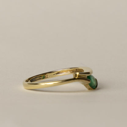9ct emerald drop