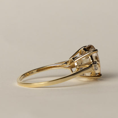 10ct citrine topaz solitaire