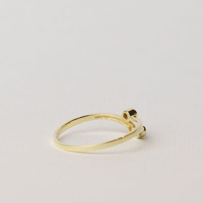 vintage 8 carat gold sapphire ruby ring