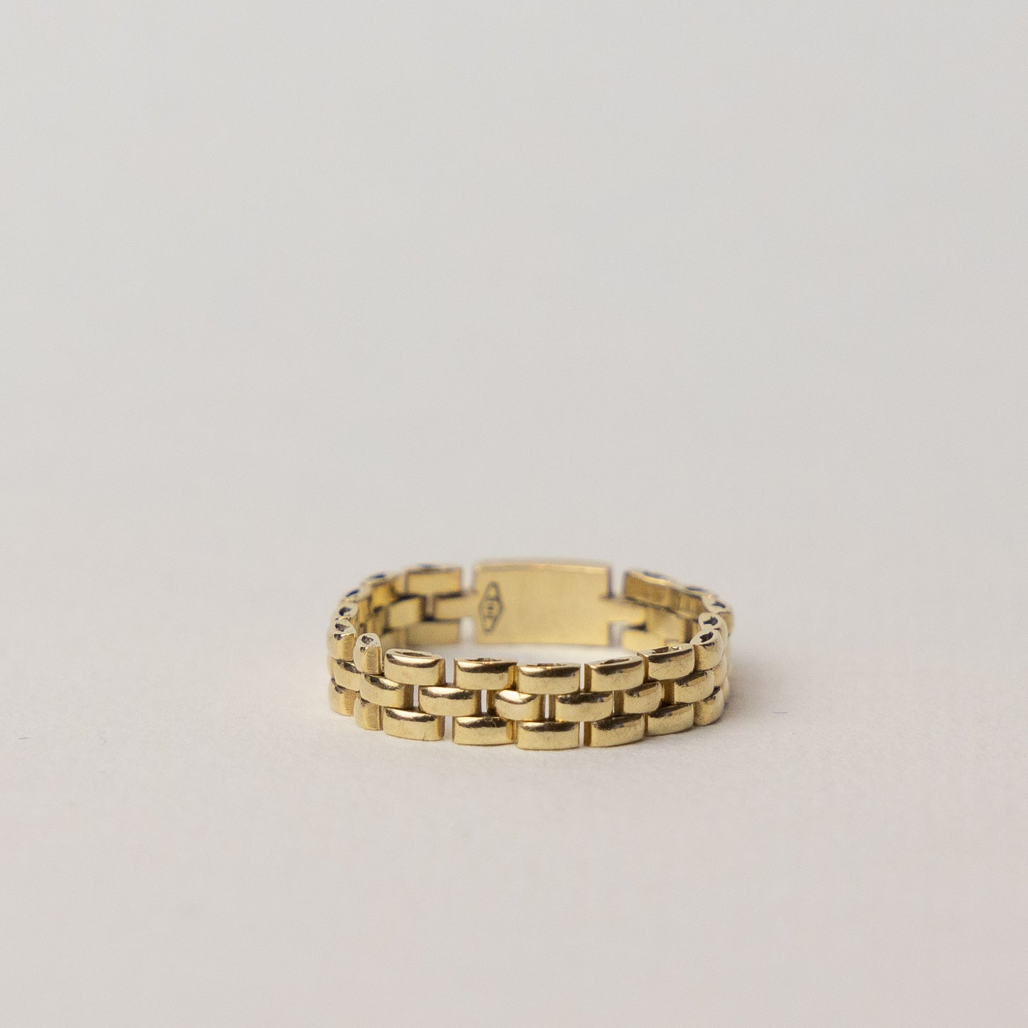 vintage 14 carat gold chain ring