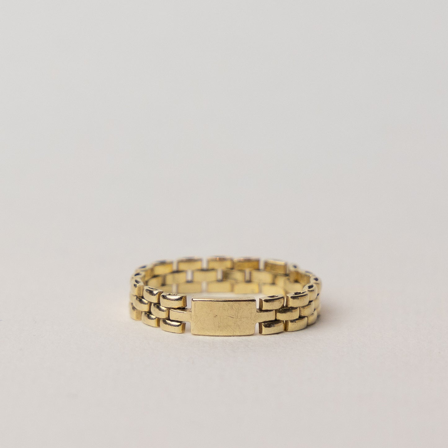 vintage 14 carat gold chain ring