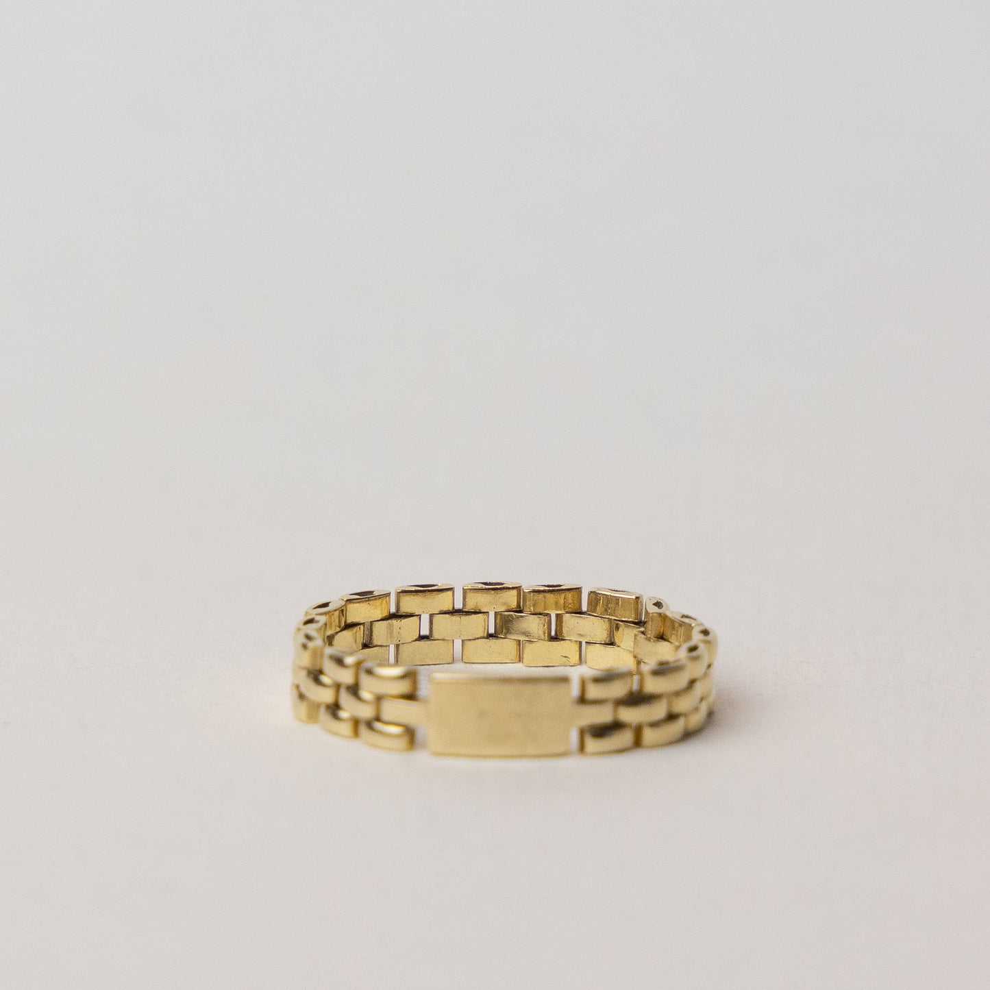 vintage 14 carat gold chain ring