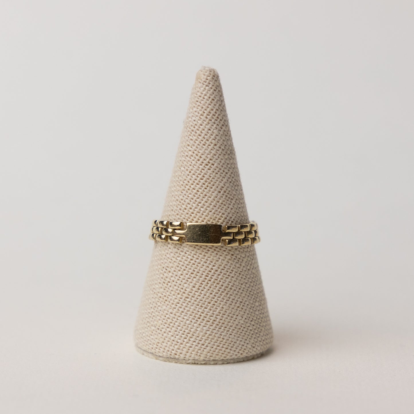 vintage 14 carat gold chain ring