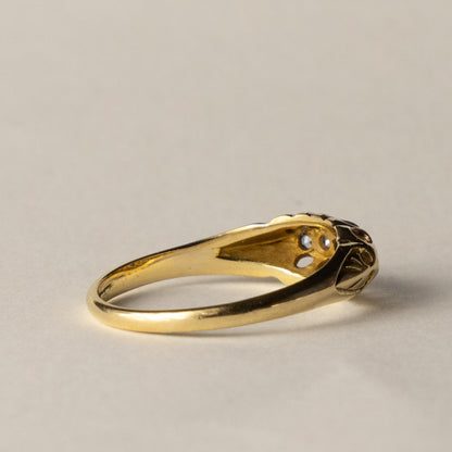 18ct antique gypsy ring
