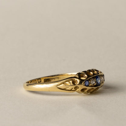 18ct antique gypsy ring