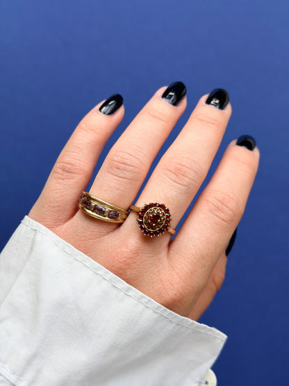 9ct amethyst band ring