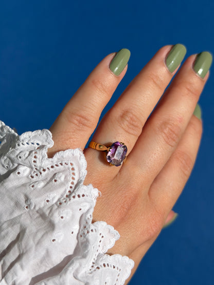 antique 22ct gold ametrine ring