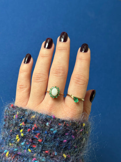 9ct emerald drop